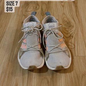 Adidas sneakers! Cute color scheme for workout or every day look!